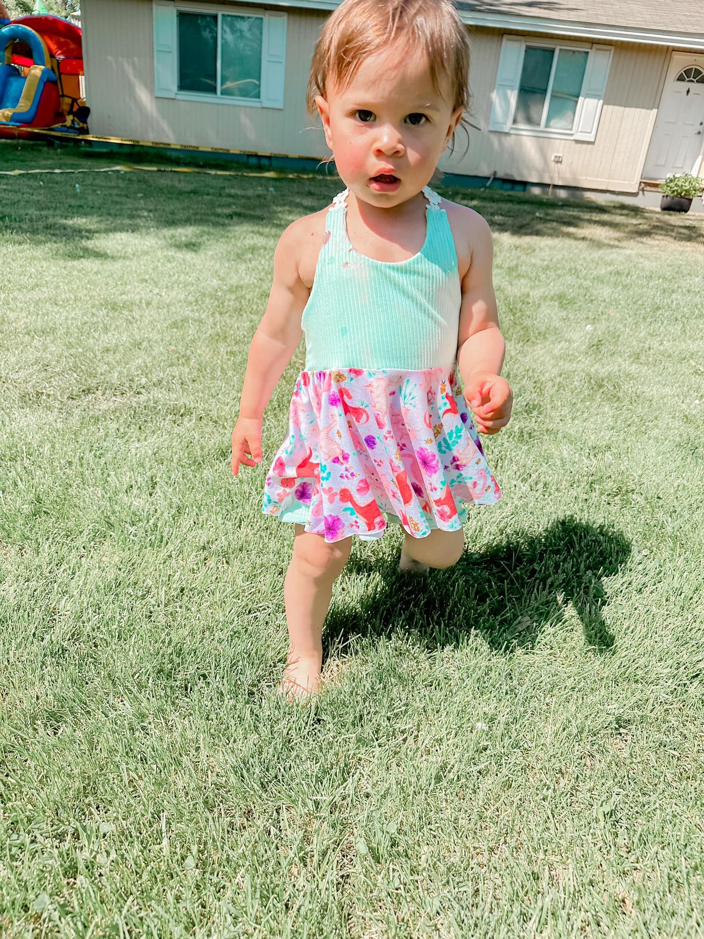 Peplum Top & Biker Shorts Set- Custom Order