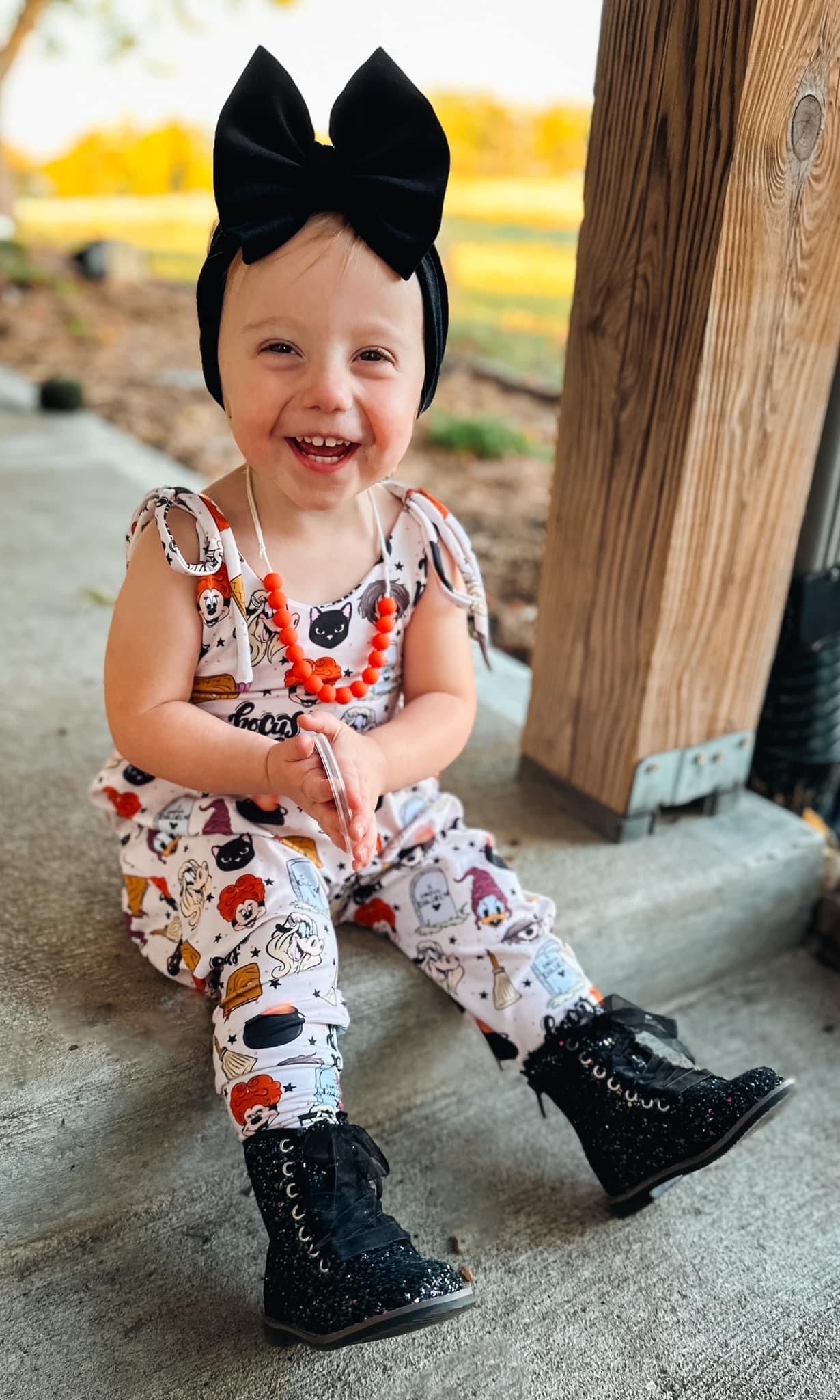 Tie Strap Bubble Pants Romper- Custom Order