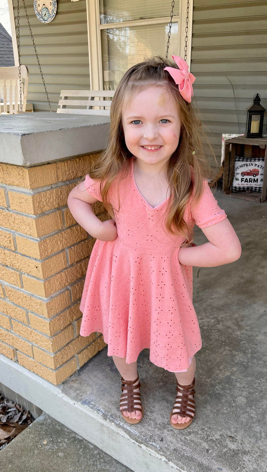 Eyelet Twirl Dress