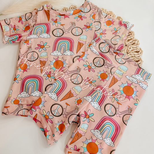 Sunshine Happiness Shorts Lounge Sets