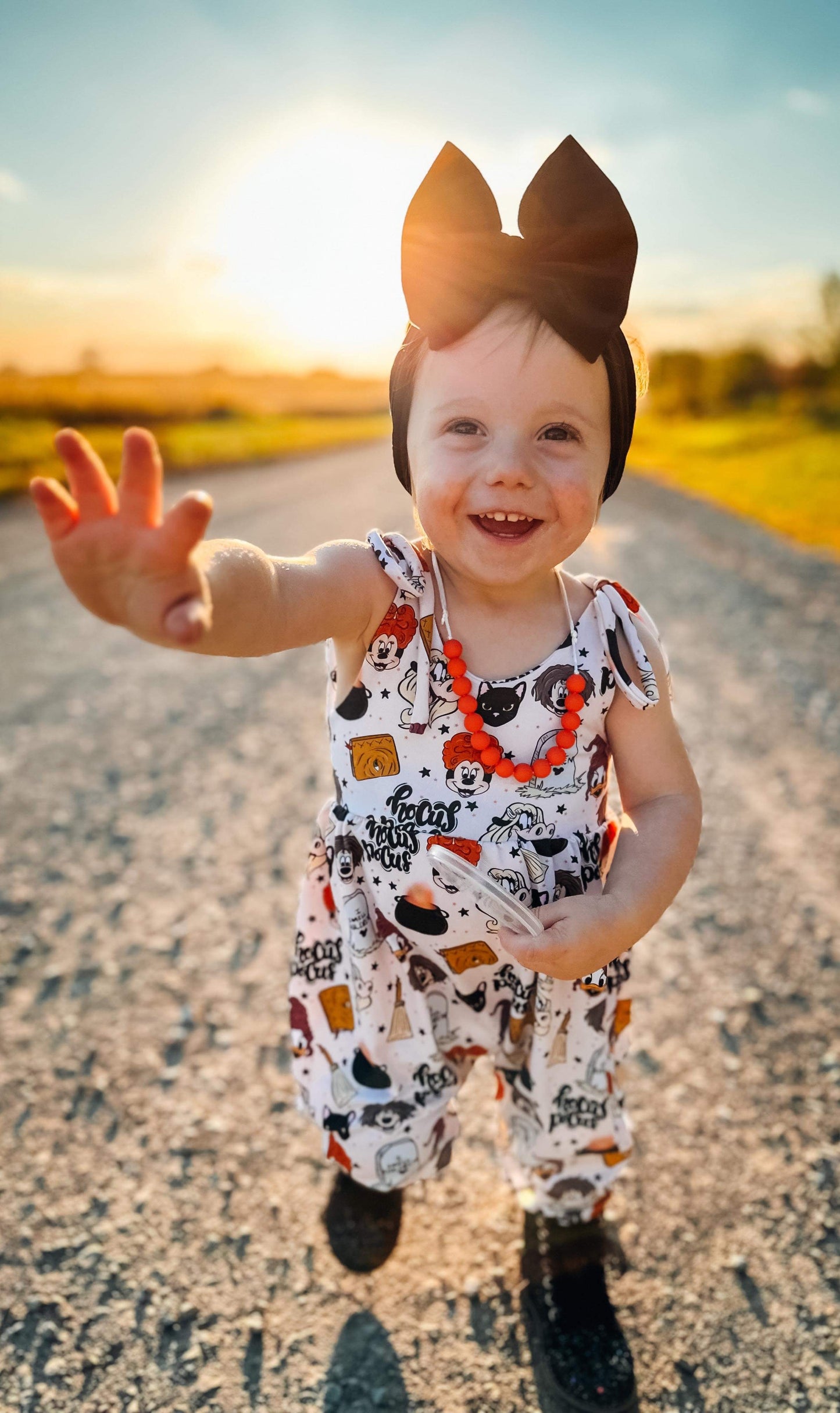 Tie Strap Bubble Pants Romper- Custom Order