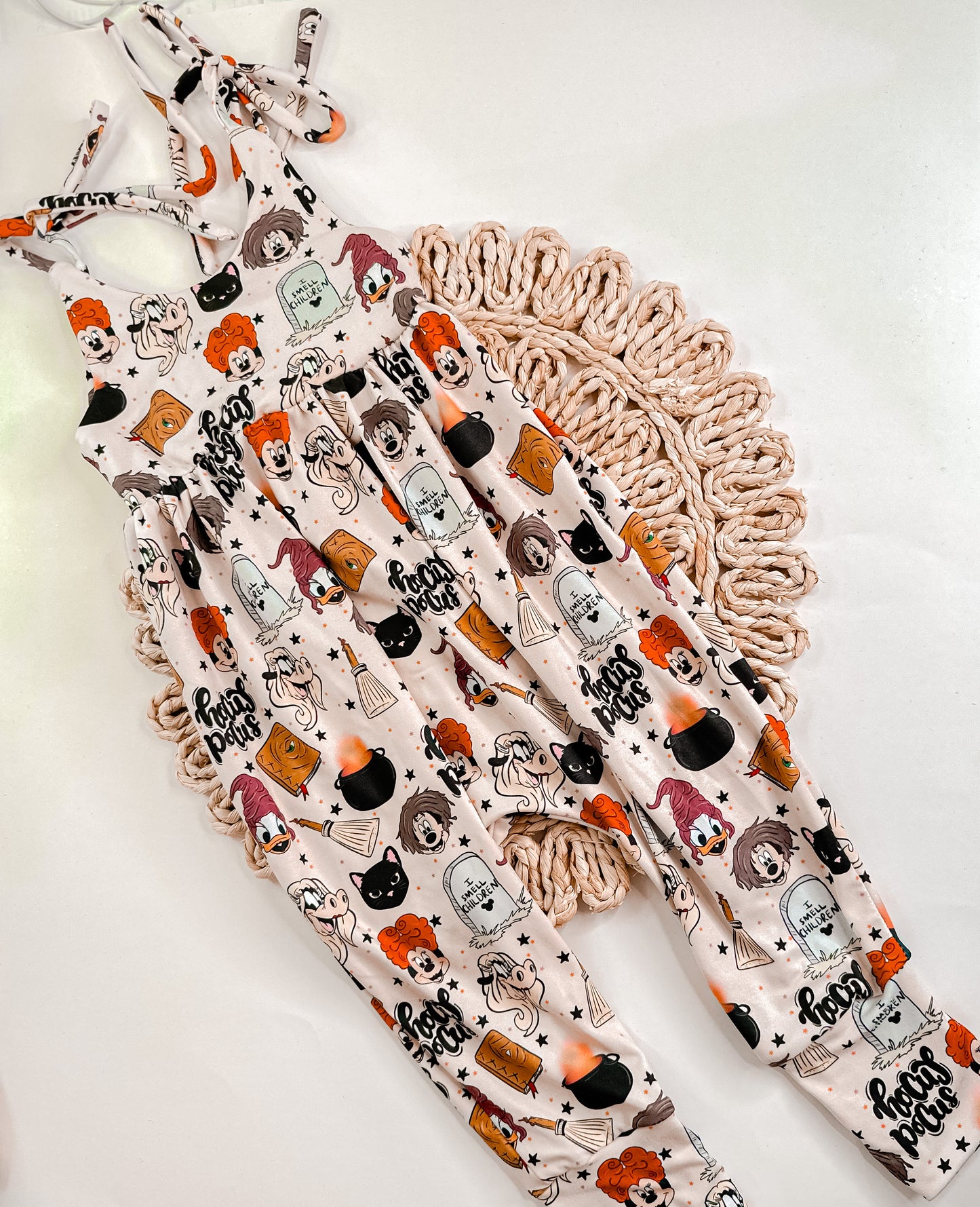 Tie Strap Bubble Pants Romper- Custom Order