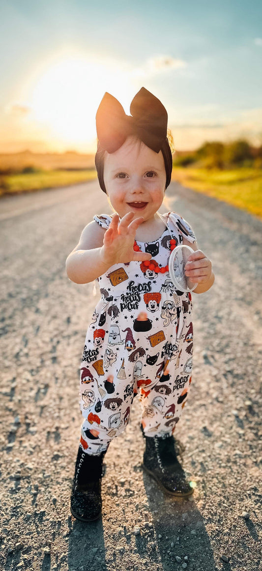 Tie Strap Bubble Pants Romper- Custom Order