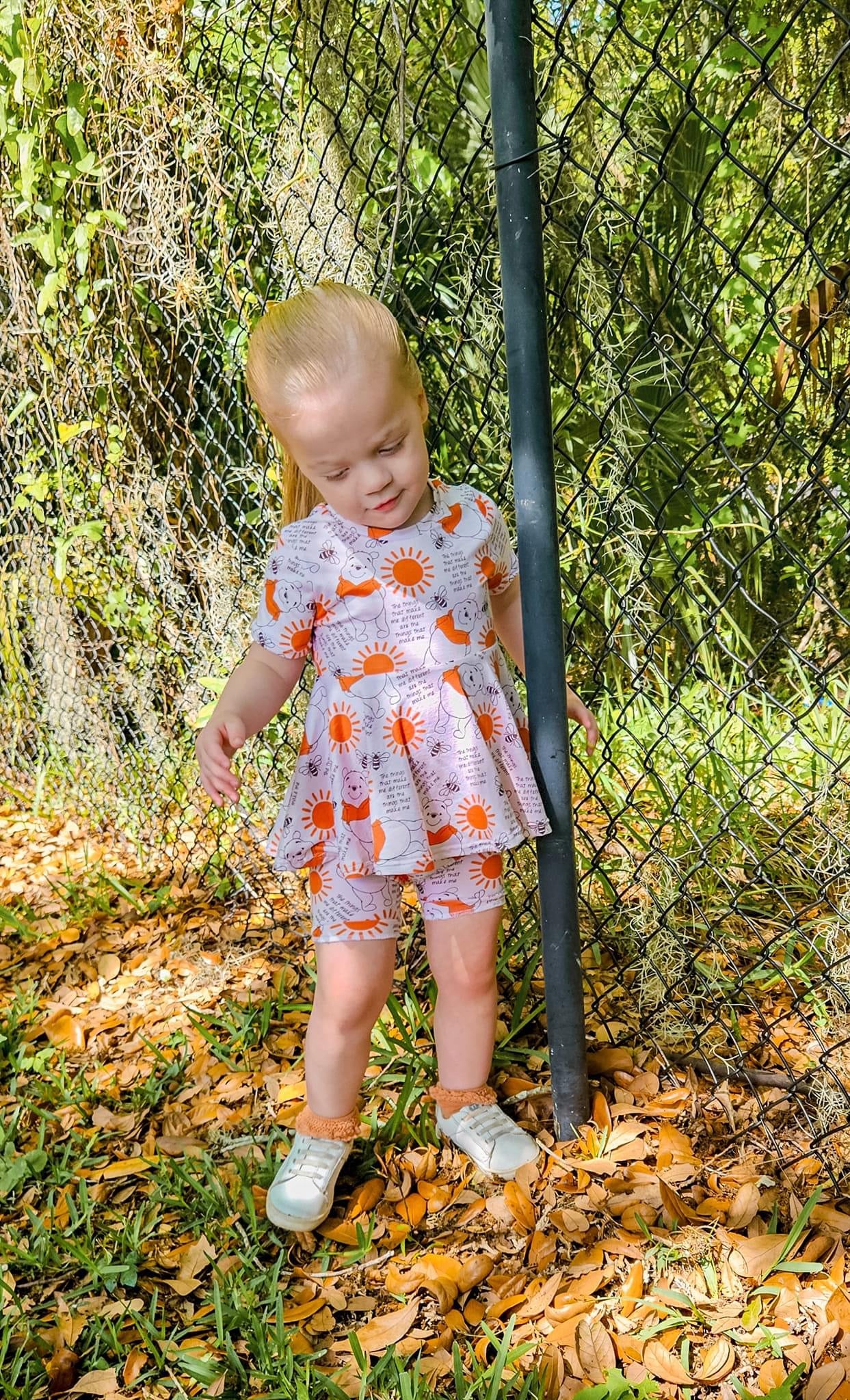 Peplum Top & Biker Shorts Set- Custom Order