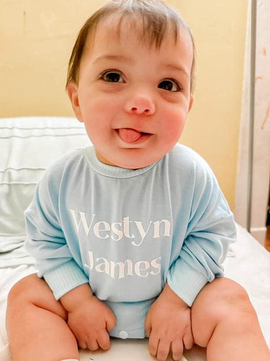Sweater Romper- personalized