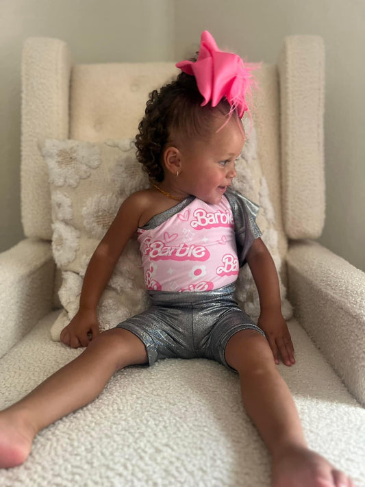Shorts + Flutter Sleeve Top Swimsuit: Custom Order