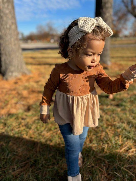 Magnolia Top- Neutral Floral