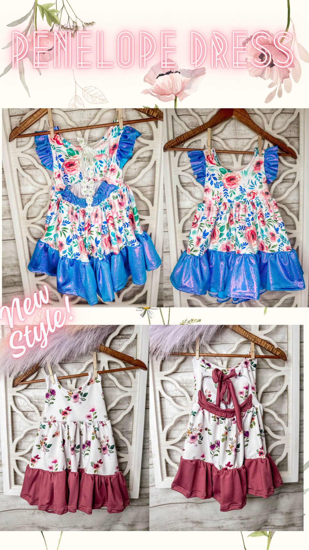 Penelope Dress- Girls Fall Drop