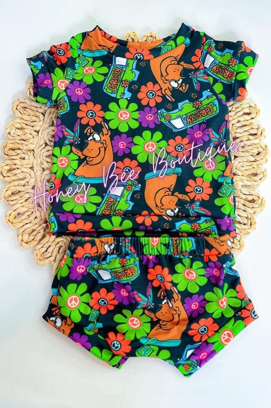 Retro Scoobs Shorts Lounge Sets