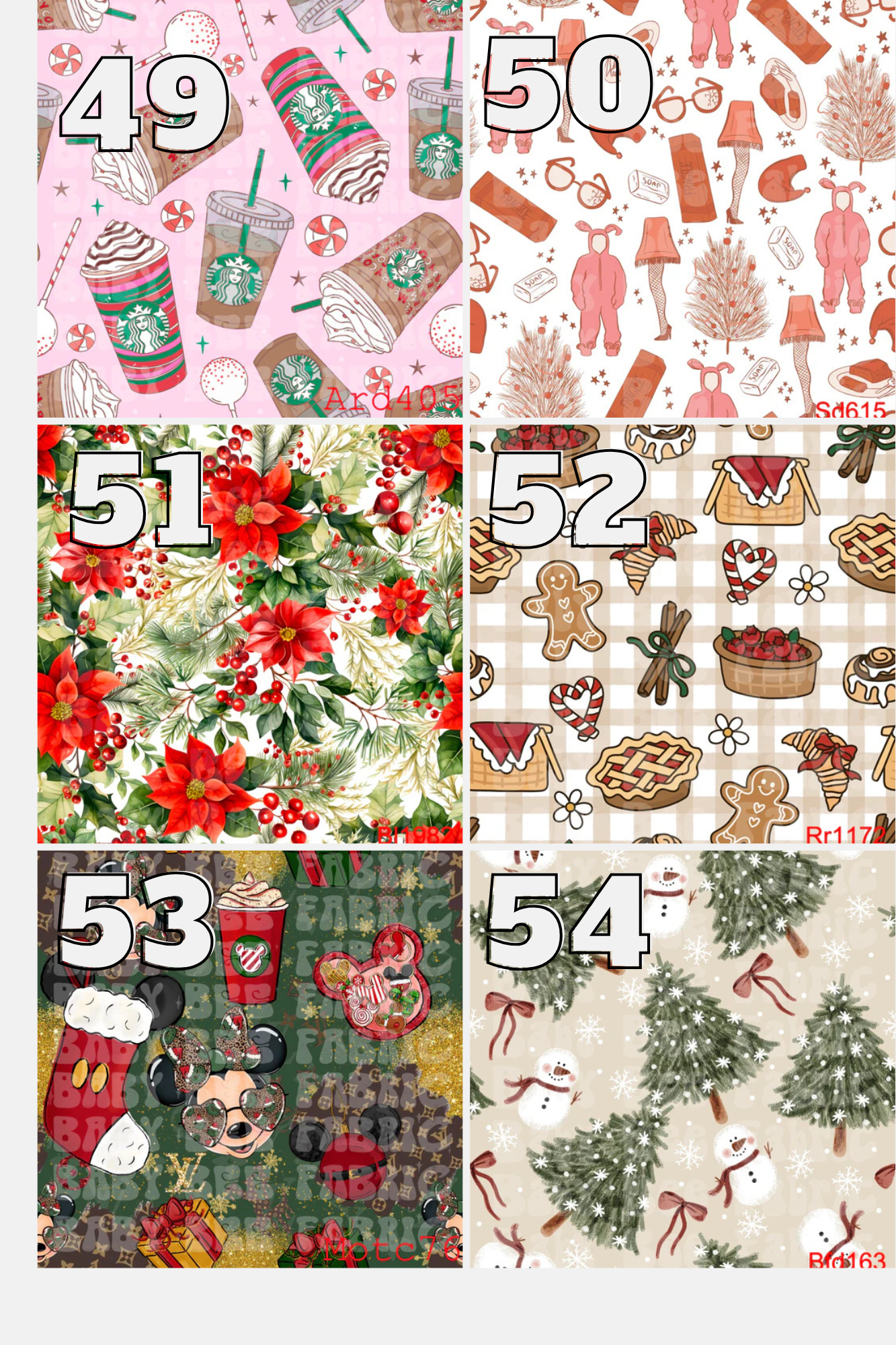 Christmas Prints Minky Blanket