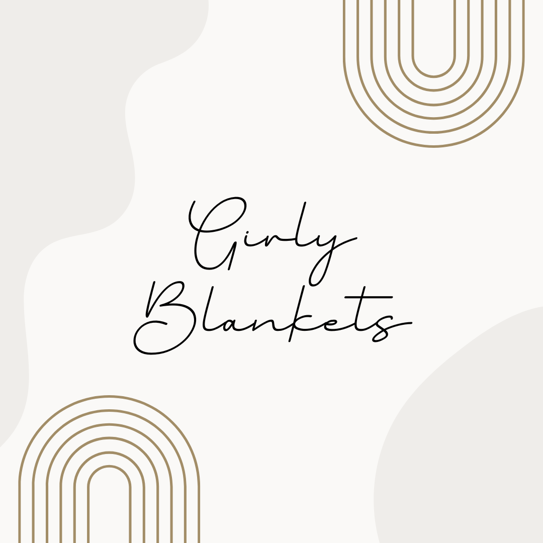 Girly Printed Minky Blanket
