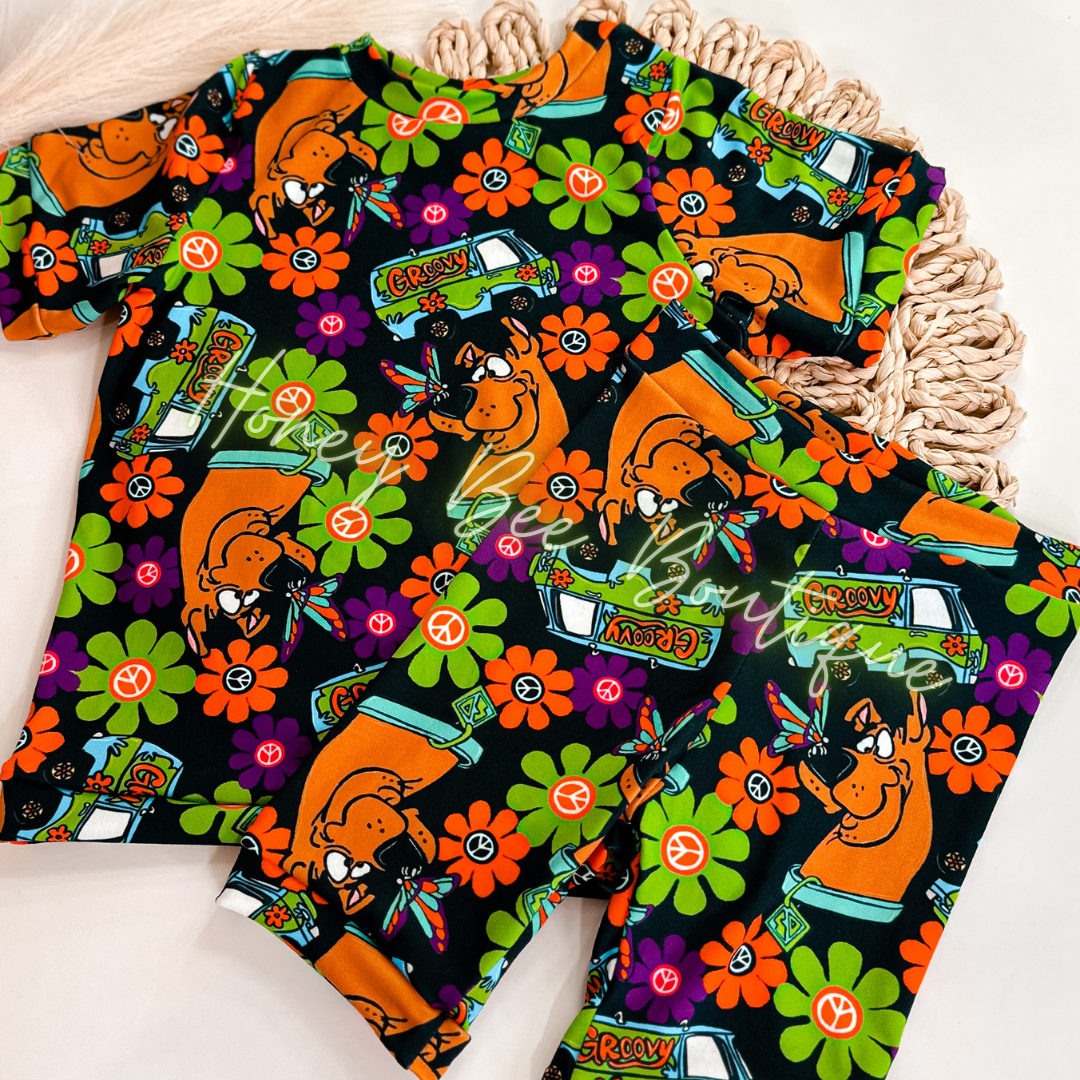 Retro Scoobs Shorts Lounge Sets