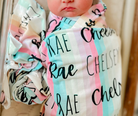 Custom Printed Swaddle Blanket