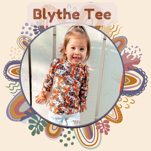 Blythe Poof Long Sleeve Tee- Girls Fall Drop