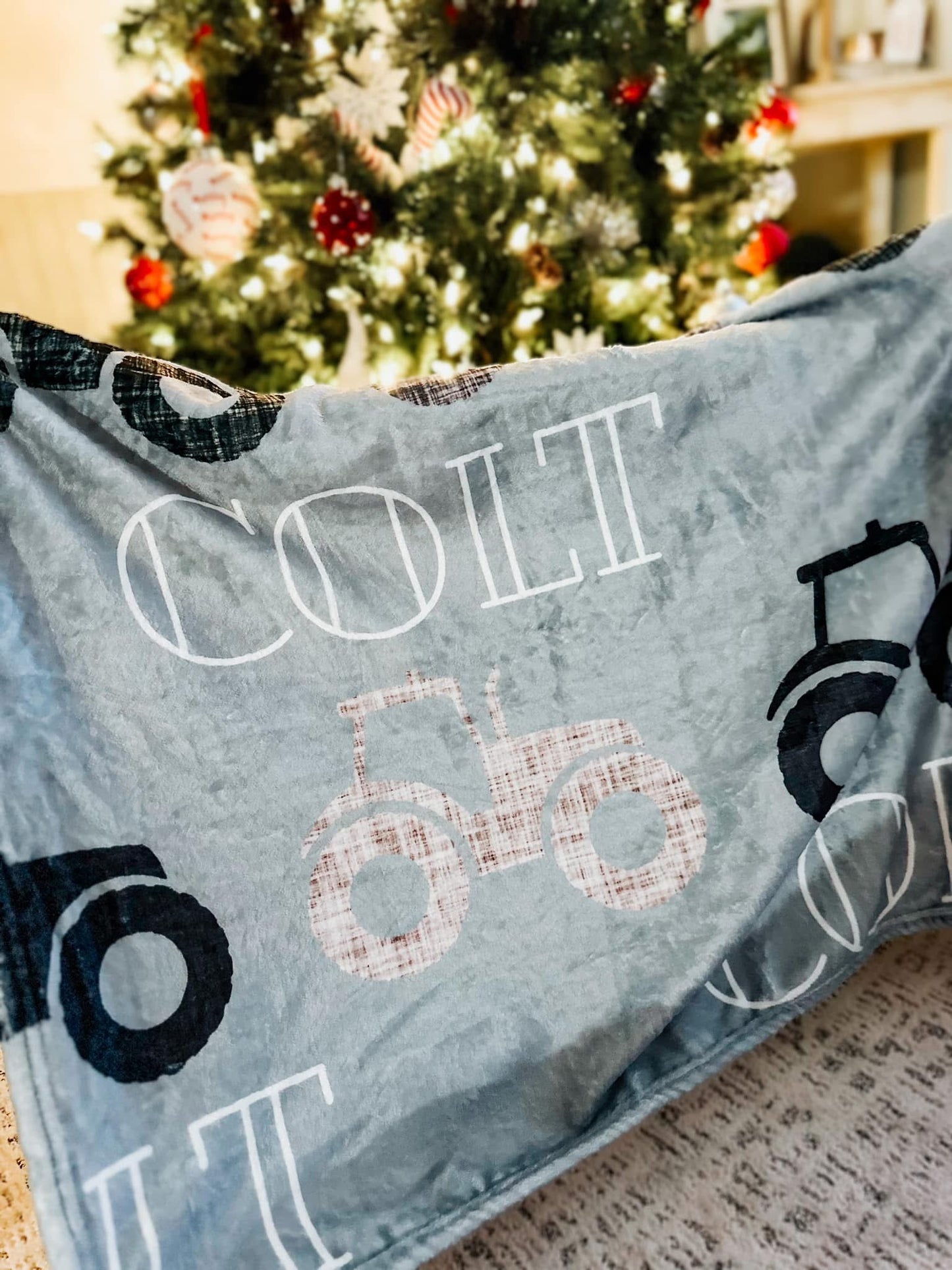 Name Prints Minky Blanket