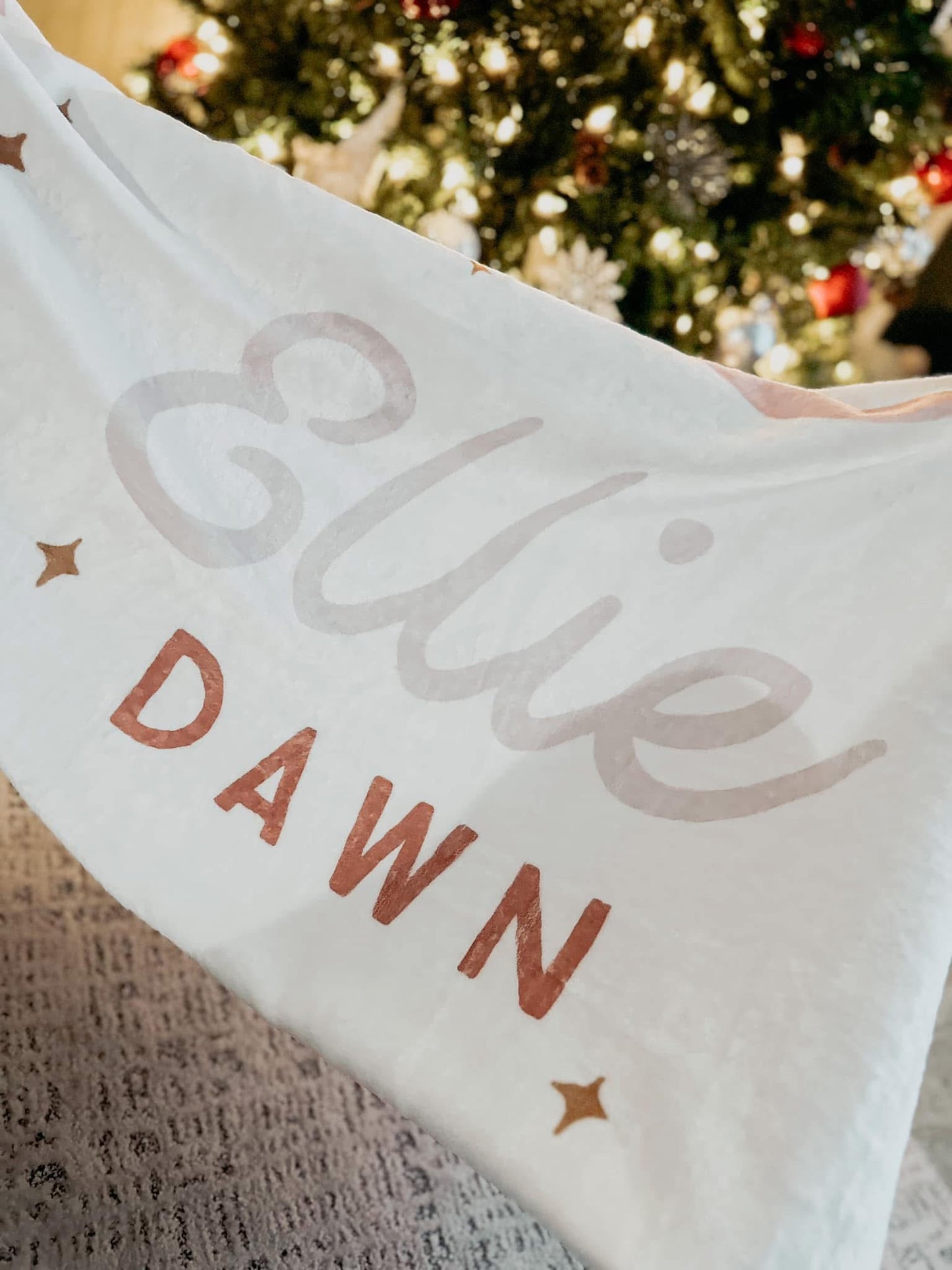Name Prints Minky Blanket