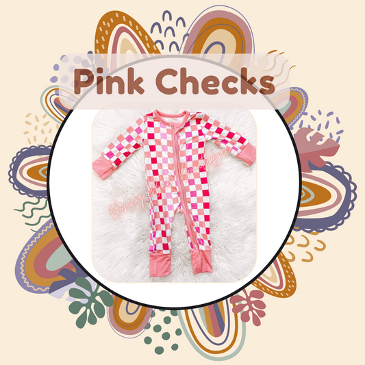 Pink Checkered Zippy