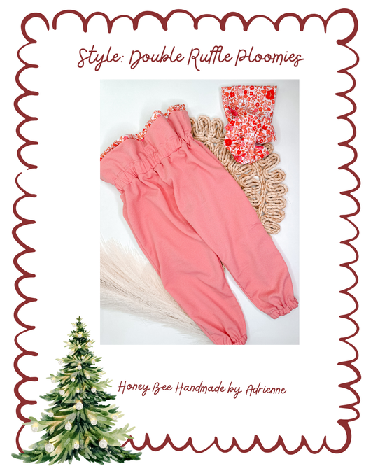 Double Ruffle Ploomies- Christmas Drop