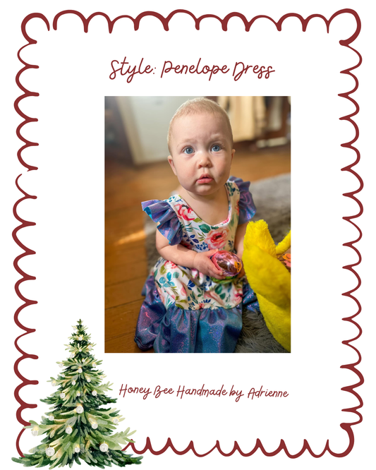 Penelope Dress- Christmas Drop