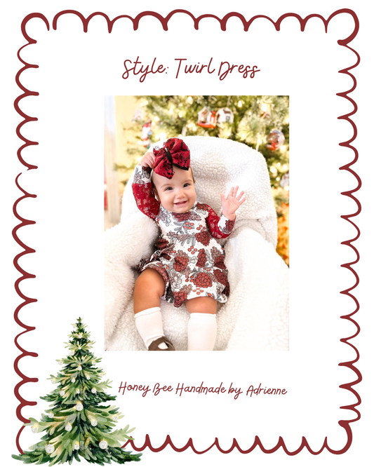 Twirl Dress- Christmas Drop