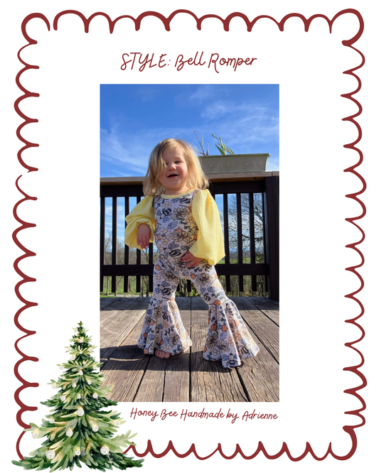 Bell Romper- Christmas Drop