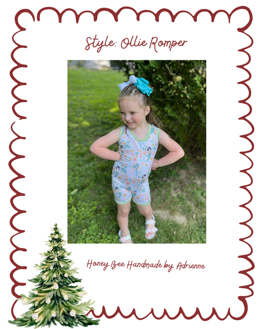 Ollie Romper- Christmas Drop